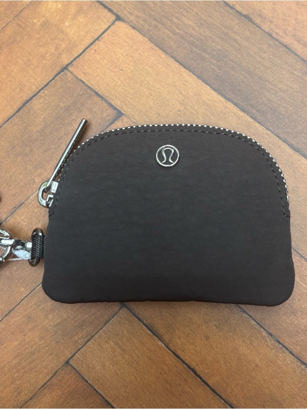 NWT Lululemon Dual Pouch Wristlet *Glitter In Dark Silver/Graphite Grey - Picture 4 of 8